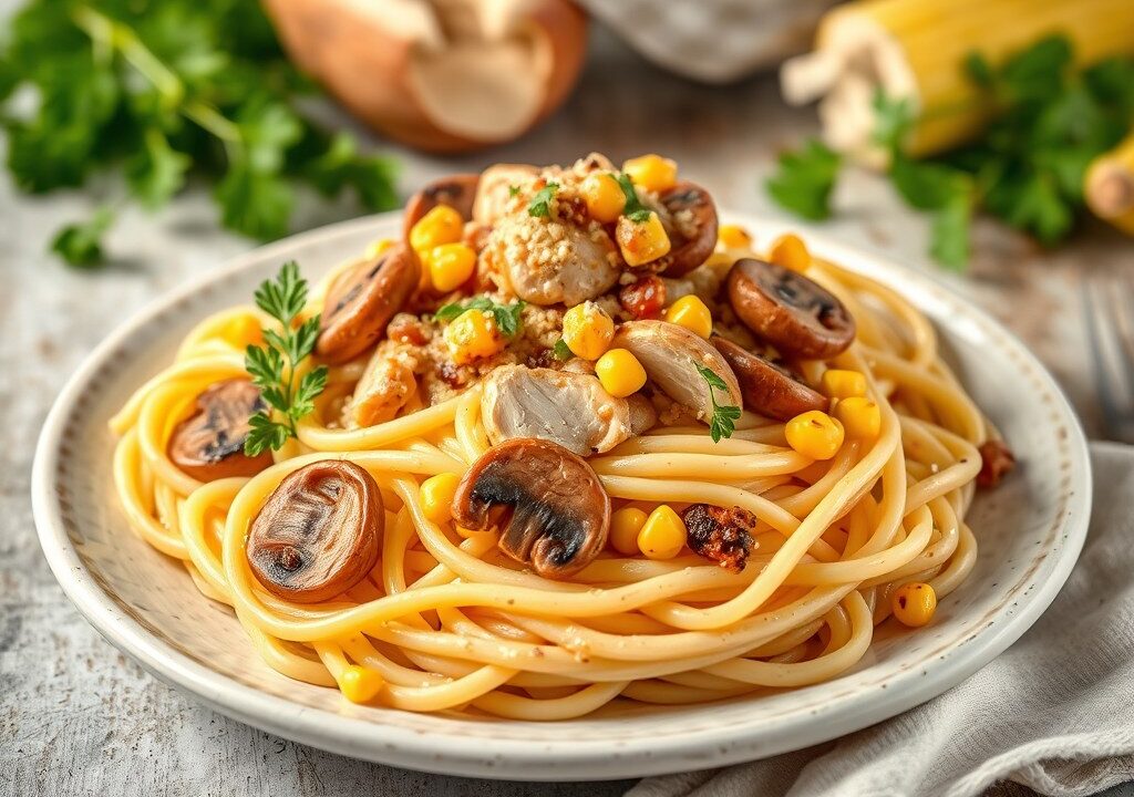 Muizenoortjes pasta — AI-gegenereerde illustratie