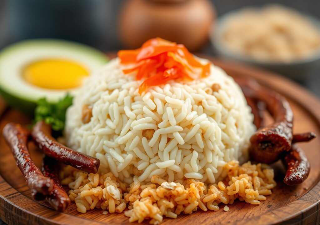 Nasi Gurih — AI-gegenereerde illustratie