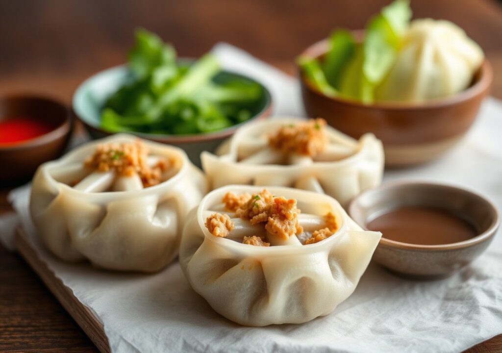 Nieuwjaars Dim Sums — AI-gegenereerde illustratie