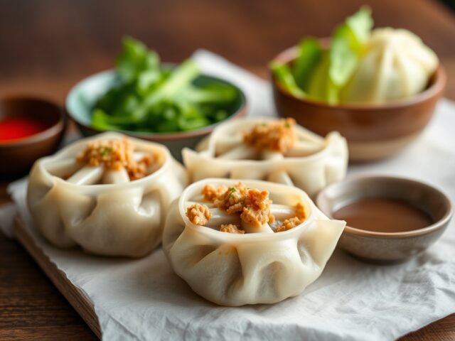 Nieuwjaars Dim Sums — AI-gegenereerde illustratie