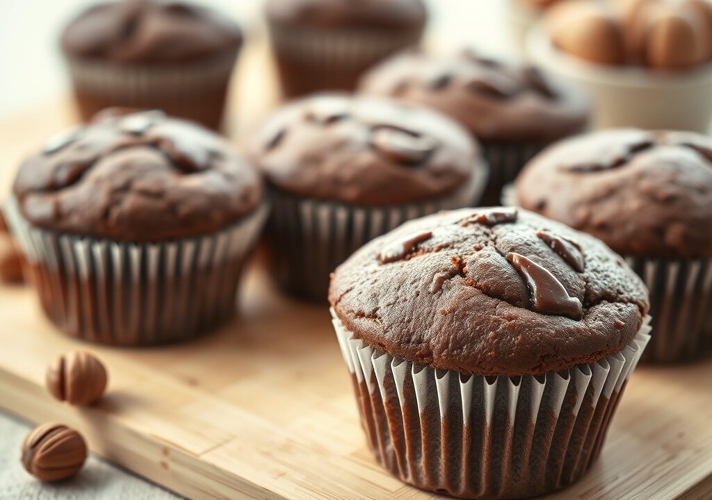 Nutella muffins met maar 3 ingrediënten — AI-gegenereerde illustratie