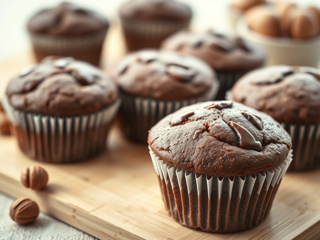 Nutella muffins met maar 3 ingrediënten, AI-gegenereerde illustratie