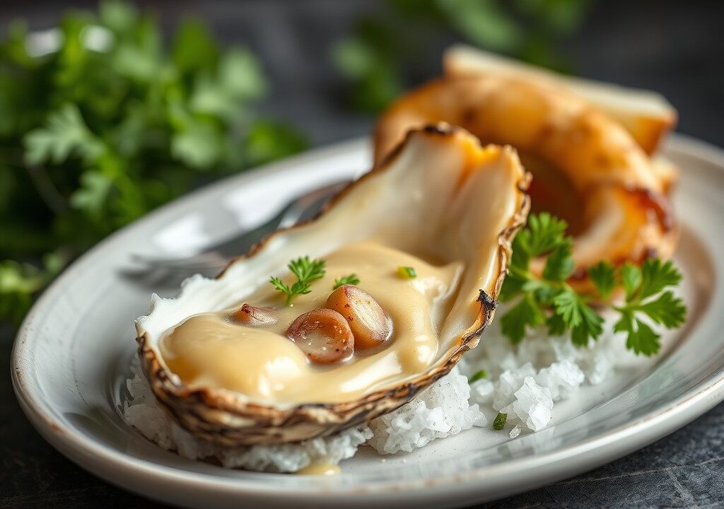 Oesters met Dressing, AI-gegenereerde illustratie