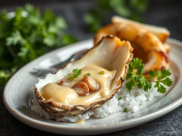 Oesters met Dressing — AI-gegenereerde illustratie