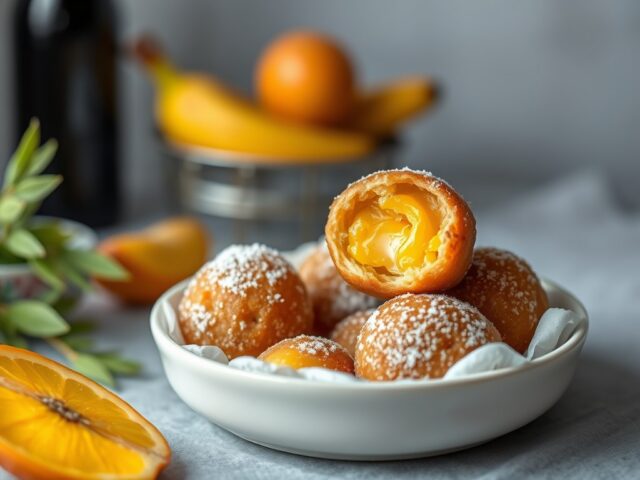 Oliebollen met ananas — AI-gegenereerde illustratie