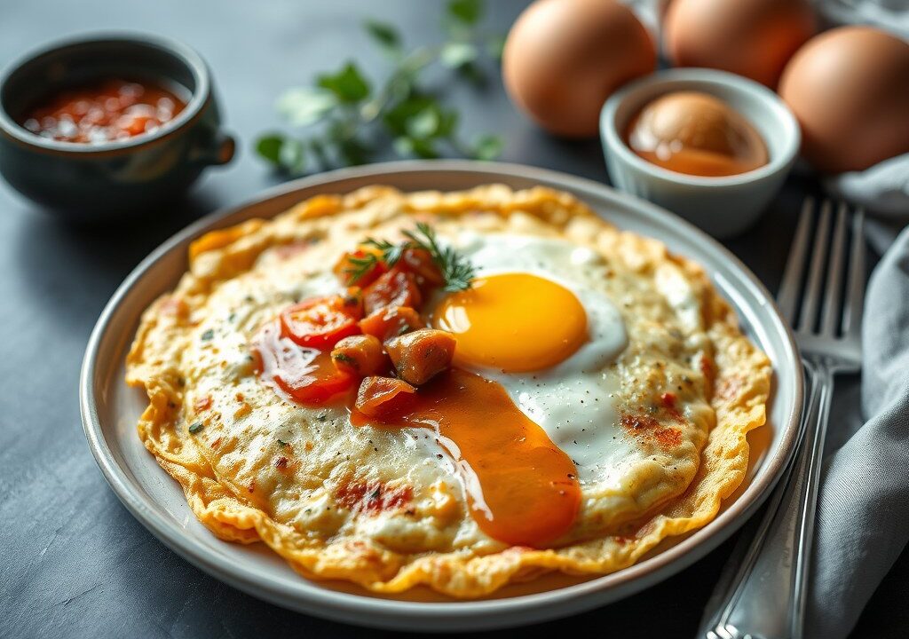 Omelet Arnold Bennett — AI-gegenereerde illustratie