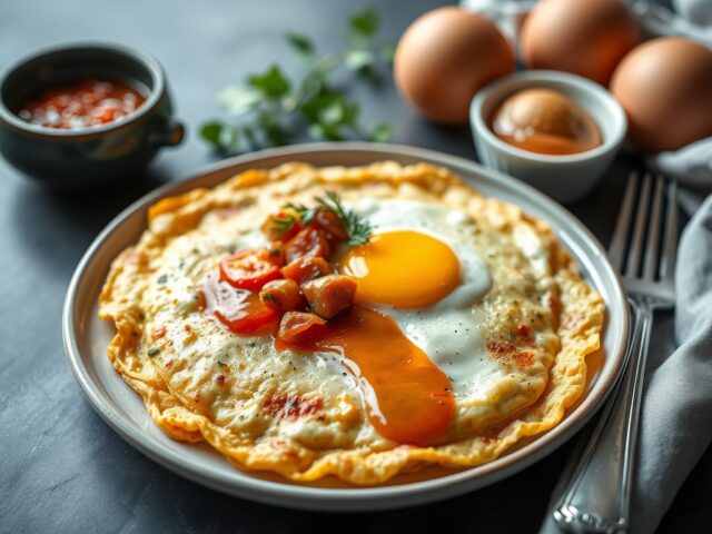 Omelet Arnold Bennett — AI-gegenereerde illustratie
