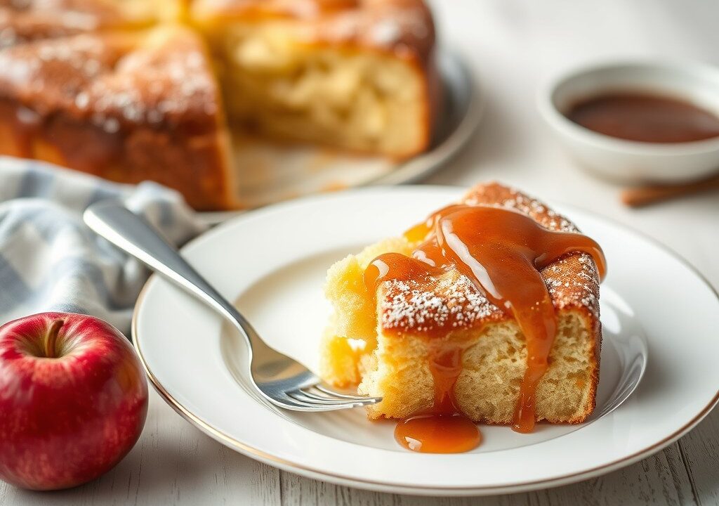 Omgekeerde appeltaart, AI-gegenereerde illustratie