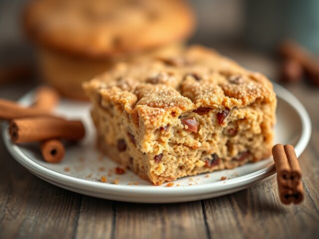 Ontbijtkoek glutenvrij — AI-gegenereerde illustratie