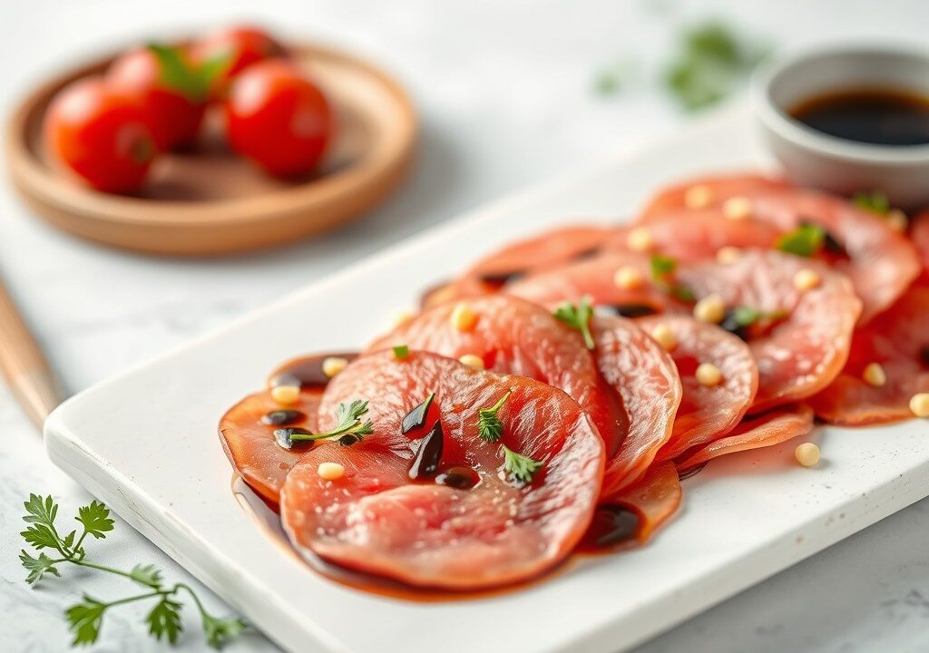 Oosterse Carpaccio — AI-gegenereerde illustratie