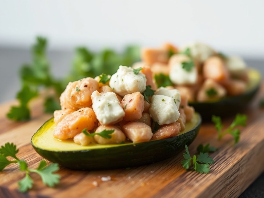 Opgevulde courgettebloemen met tonijn en ricotta, AI-gegenereerde illustratie