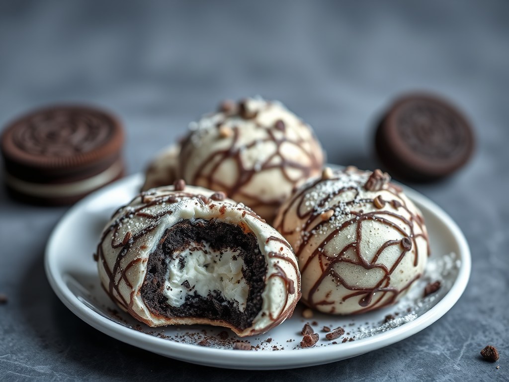 Oreo truffels, AI-gegenereerde illustratie