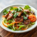 Ossenhaas salade met een Aziatisch tintje