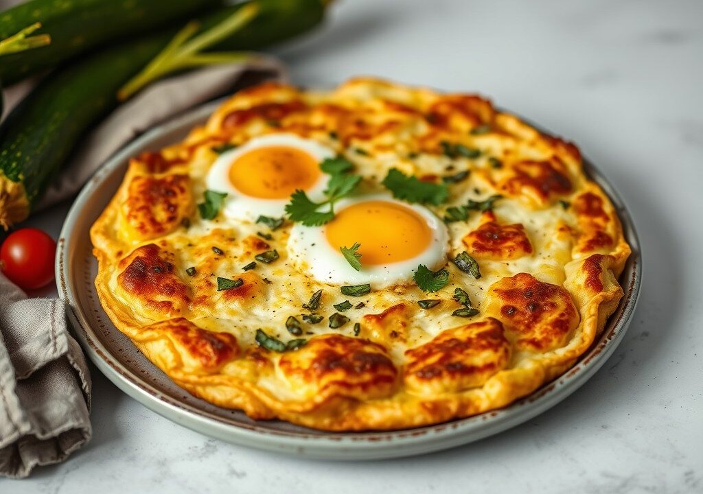 Oven gebakken aardappeltortilla — AI-gegenereerde illustratie