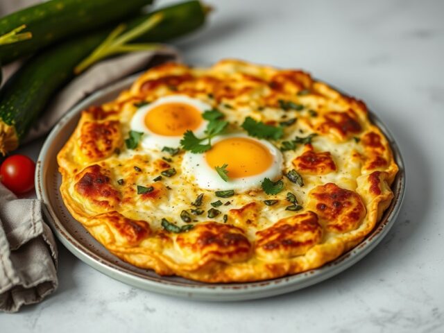 Oven gebakken aardappeltortilla — AI-gegenereerde illustratie