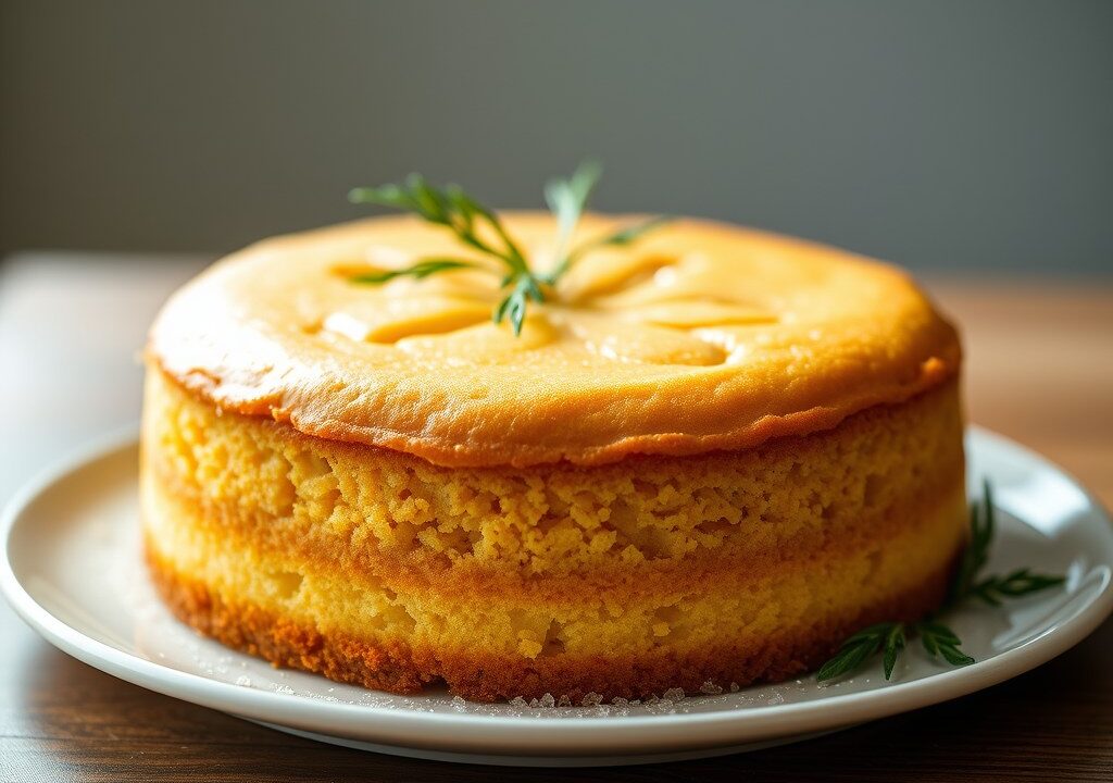 Paarse cake — AI-gegenereerde illustratie