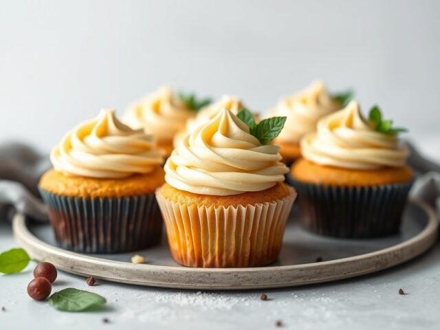 Paascupcakes — AI-gegenereerde illustratie