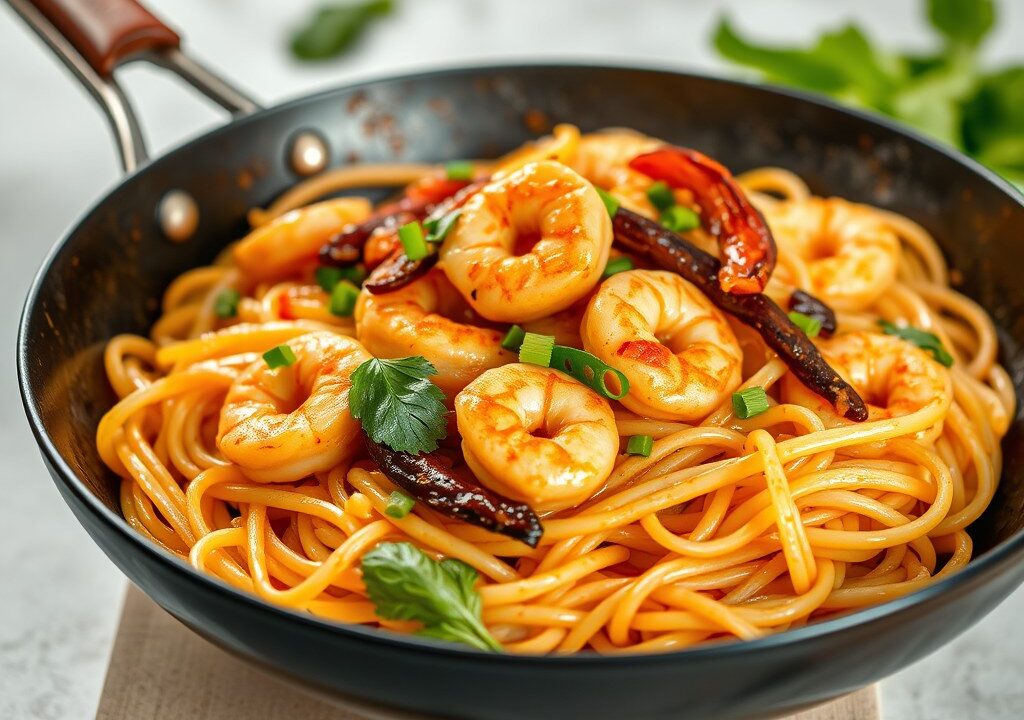 Pad thai kip — AI-gegenereerde illustratie