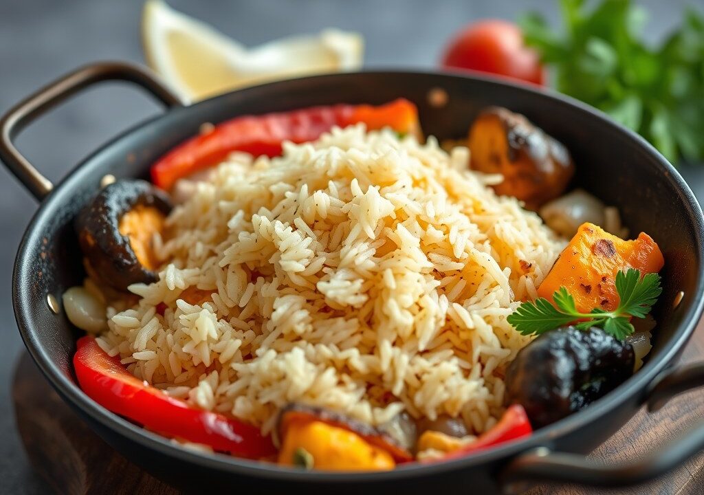 Paella uit Javea — AI-gegenereerde illustratie