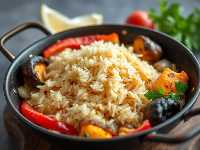 Paella uit Javea — AI-gegenereerde illustratie