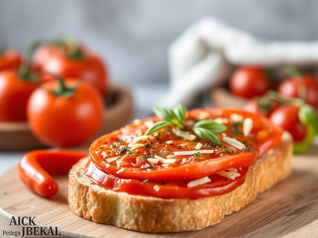 Pan con tomato, AI-gegenereerde illustratie
