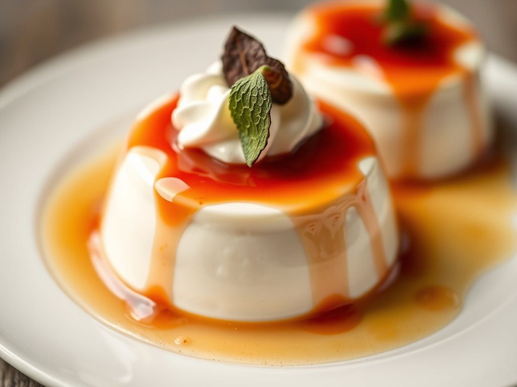 Panna Cotta, AI-gegenereerde illustratie