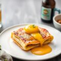 Pannenkoeken met krieken en sabayon van kriekbier