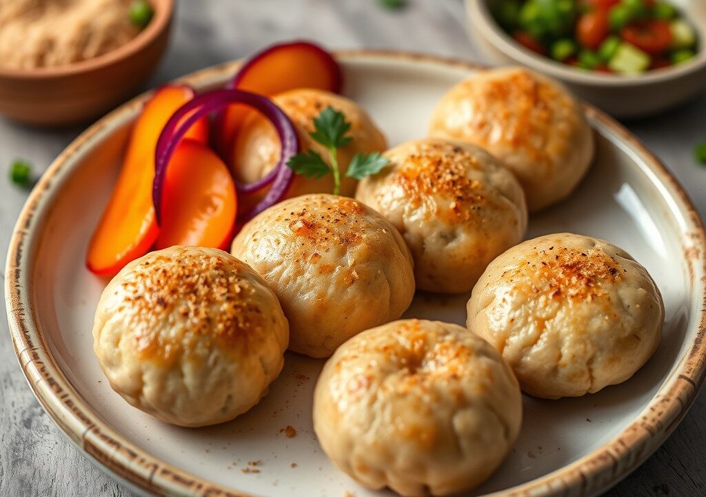 Pao de Queijo (Kaasbolletjes) — AI-gegenereerde illustratie