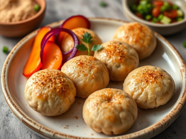 Pao de Queijo (Kaasbolletjes) — AI-gegenereerde illustratie