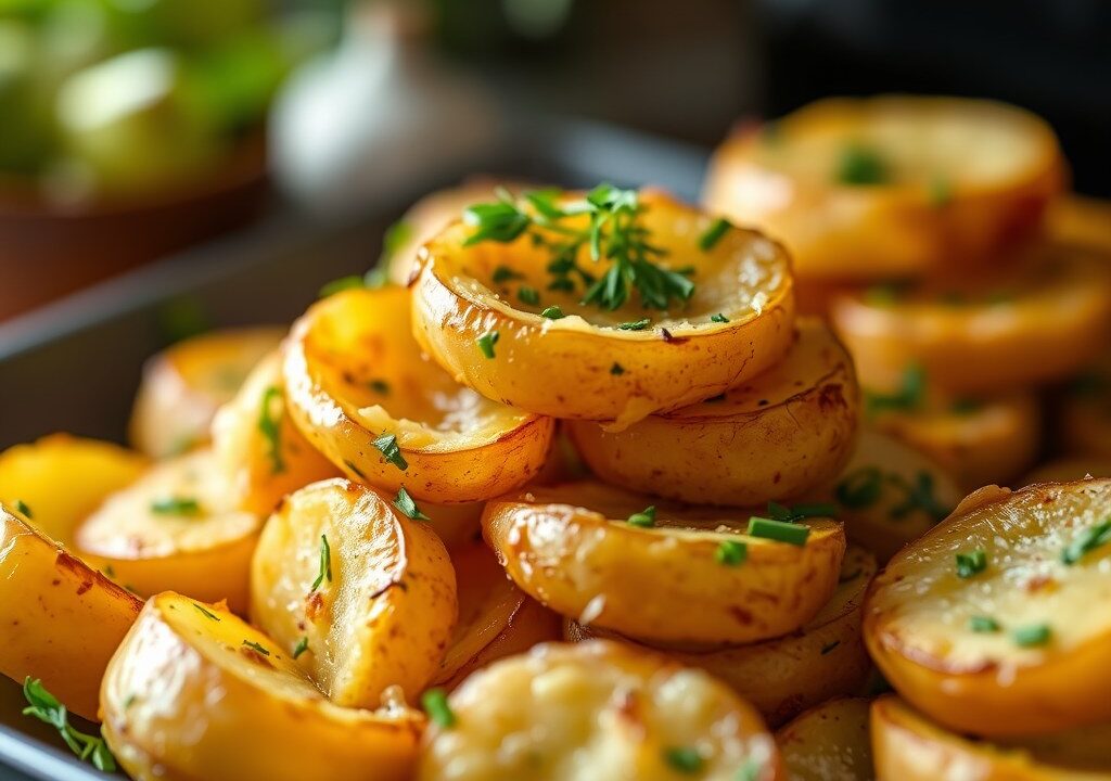 Papas panaderas (aardappels uit de oven), AI-gegenereerde illustratie
