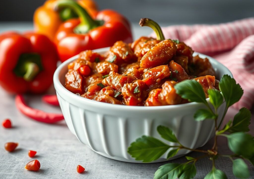 Paprika ragout, AI-gegenereerde illustratie