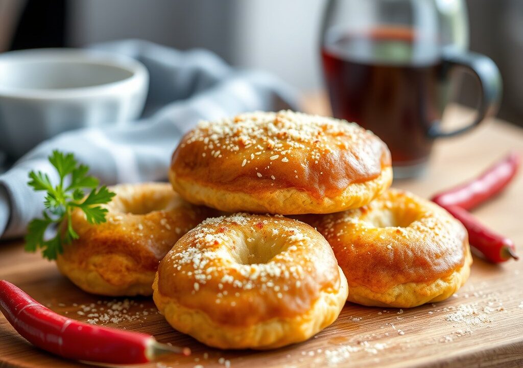 Parmezaankoekjes met maanzaad — AI-gegenereerde illustratie