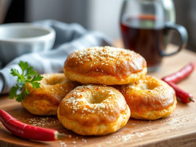 Parmezaankoekjes met maanzaad — AI-gegenereerde illustratie