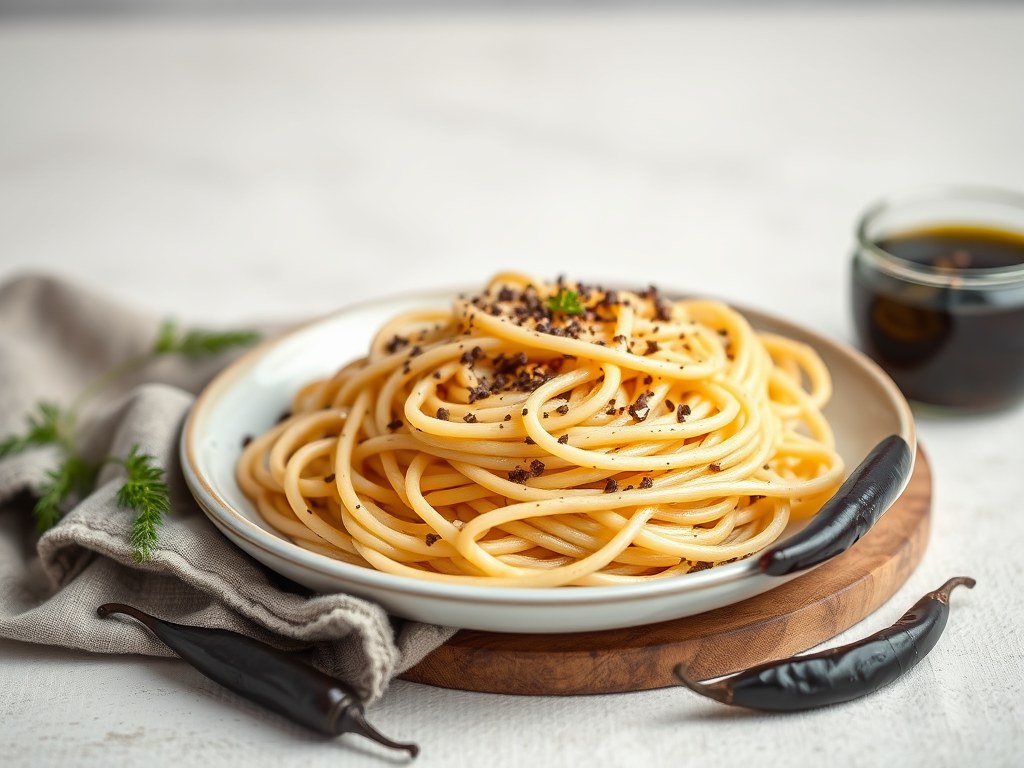 Pasta alla Gricia, AI-gegenereerde illustratie