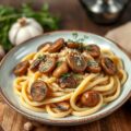 Pasta in champignonsaus