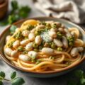 Pasta met bonen en pesto 2