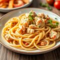 Pasta met Krab