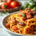 Pasta met Saus van Italiaanse Worst en Tomaten