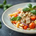 Pastasalade met tonijn & basilicum