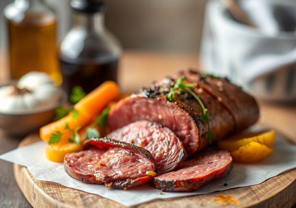 Pastrami, AI-gegenereerde illustratie