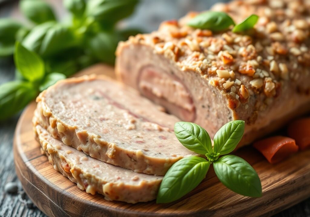 Paté van jonge haring met basilicum — AI-gegenereerde illustratie