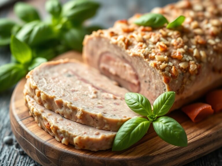 Paté van jonge haring met basilicum — AI-gegenereerde illustratie