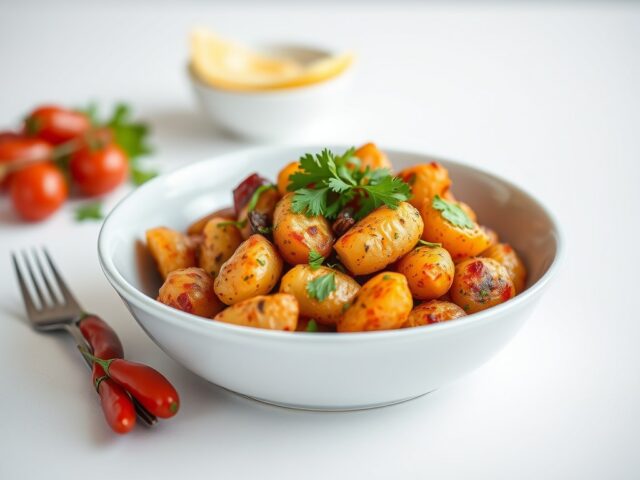 Patatas Bravas à la Tenerife — AI-gegenereerde illustratie