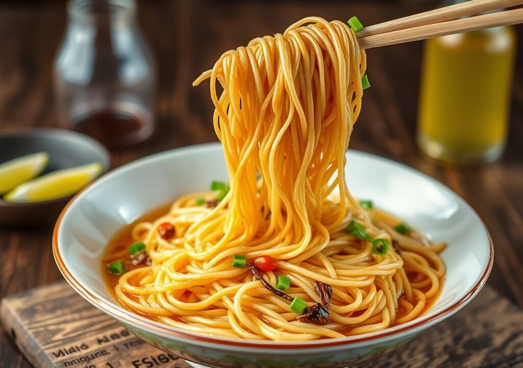 Penang Hokkie Mee, AI-gegenereerde illustratie