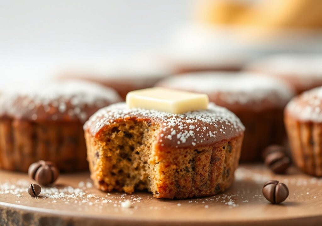 Pepermuntcakejes met zachte vulling, AI-gegenereerde illustratie