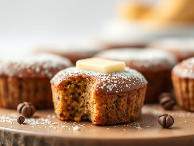 Pepermuntcakejes met zachte vulling — AI-gegenereerde illustratie