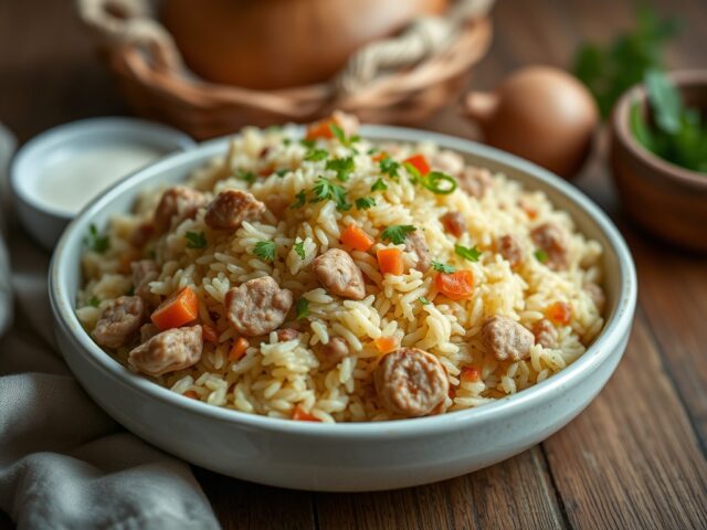 Pilaf ala Grandma’s — AI-gegenereerde illustratie