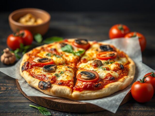 Pitapizzaatjes — AI-gegenereerde illustratie
