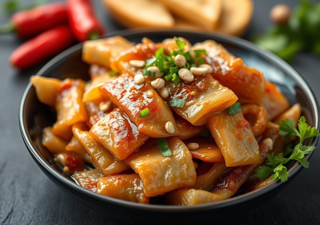 Pittig gekruide hachee, AI-gegenereerde illustratie