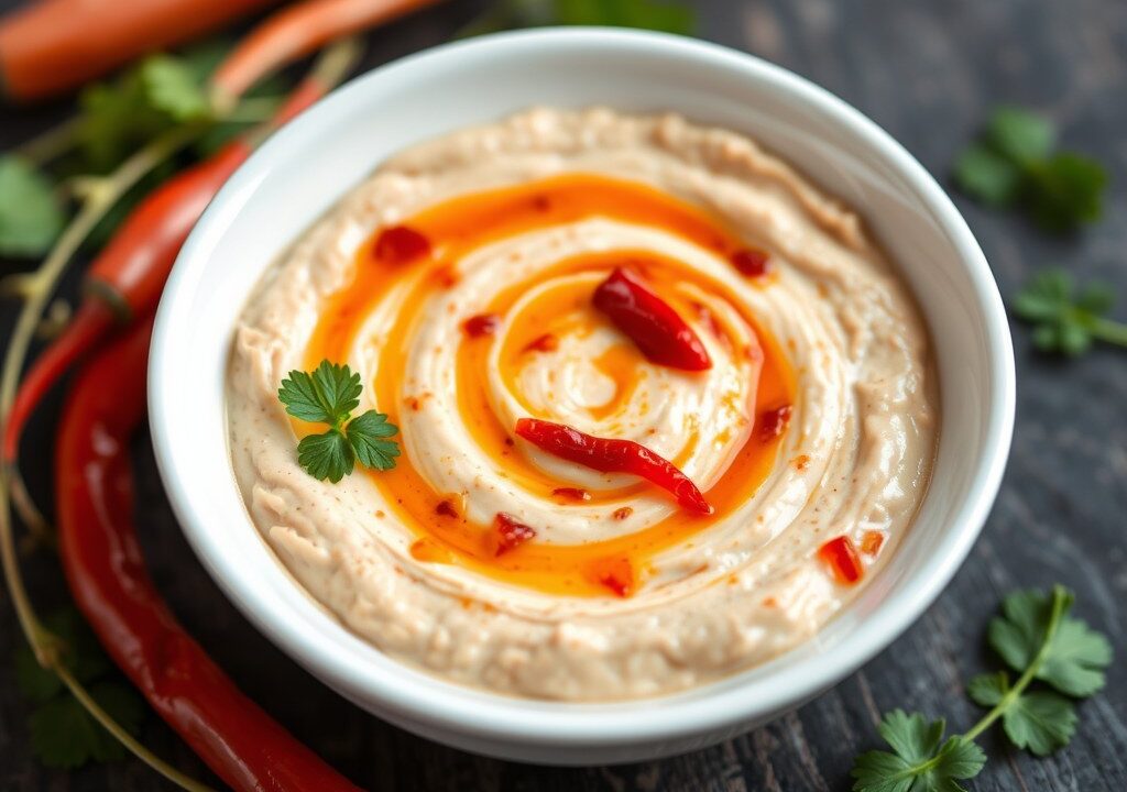 Pittige (dip)saus – Nam Jim Jaew, AI-gegenereerde illustratie